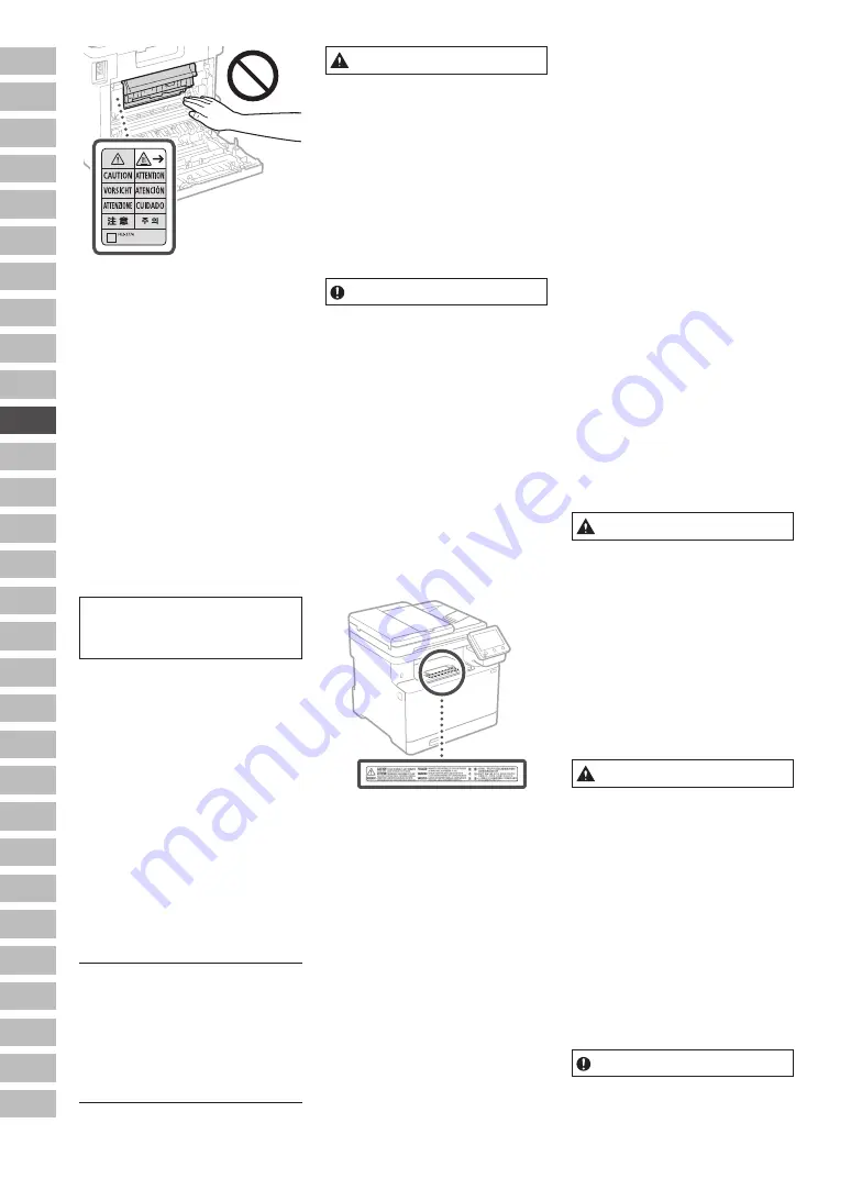 Canon MF754Cdw Important Safety Instructions Manual Download Page 46