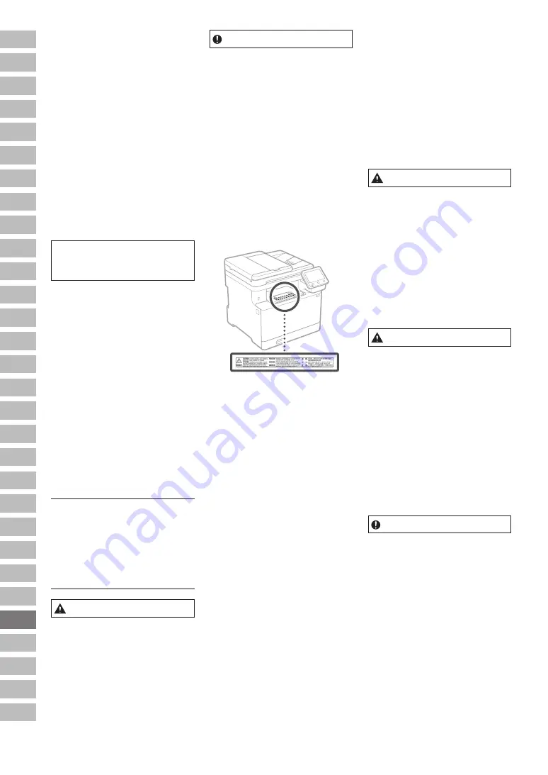 Canon MF754Cdw Important Safety Instructions Manual Download Page 106