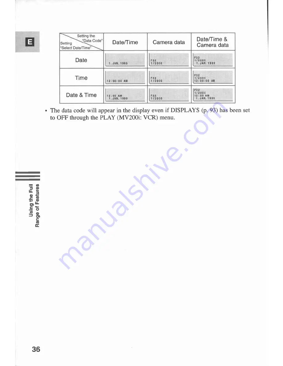 Canon MV 200 i Instruction Manual Download Page 36