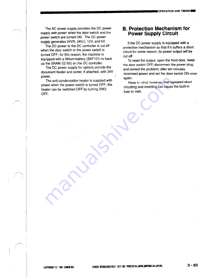 Canon NP3050 Service Manual Download Page 135