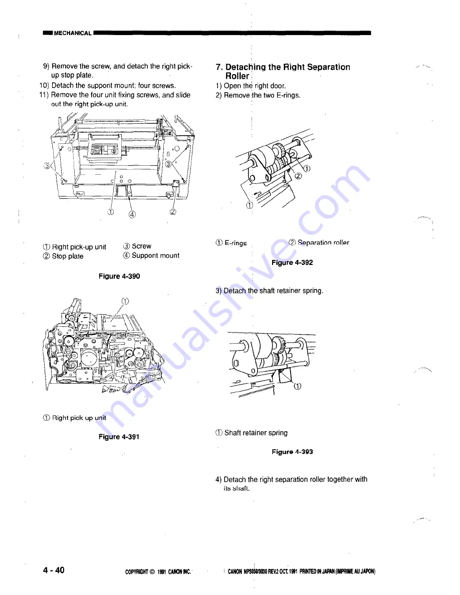 Canon NP3050 Service Manual Download Page 245