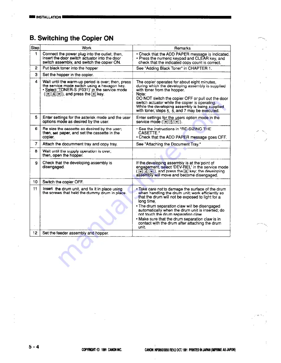 Canon NP3050 Service Manual Download Page 276