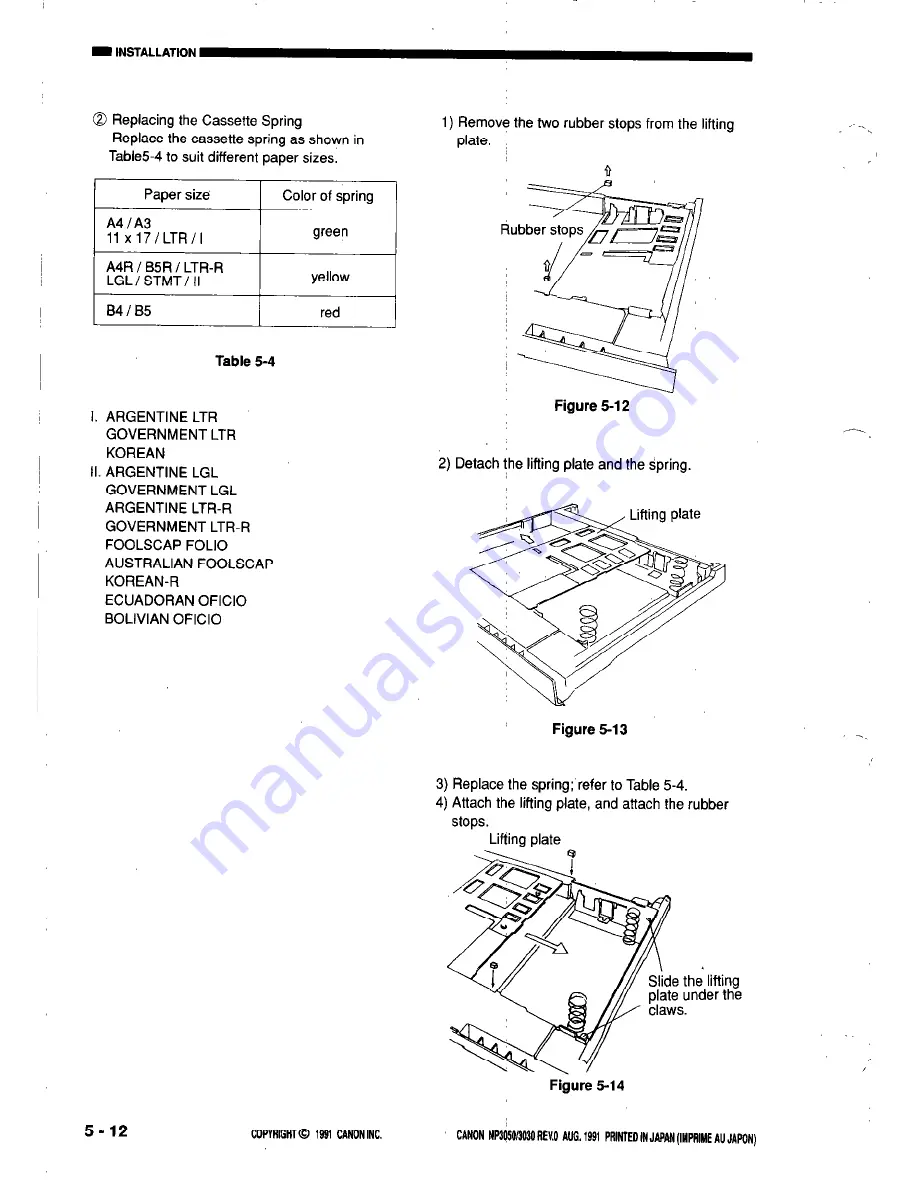 Canon NP3050 Service Manual Download Page 284