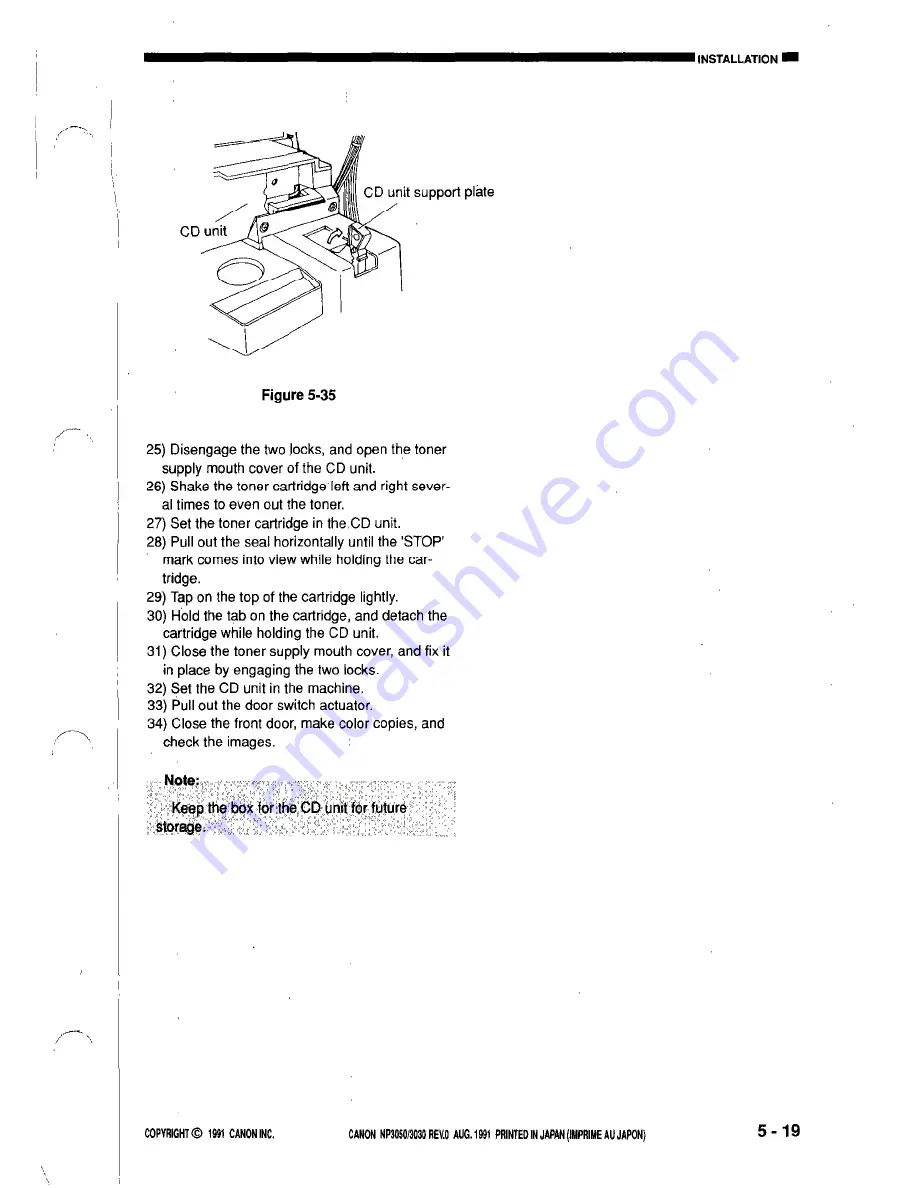 Canon NP3050 Service Manual Download Page 291