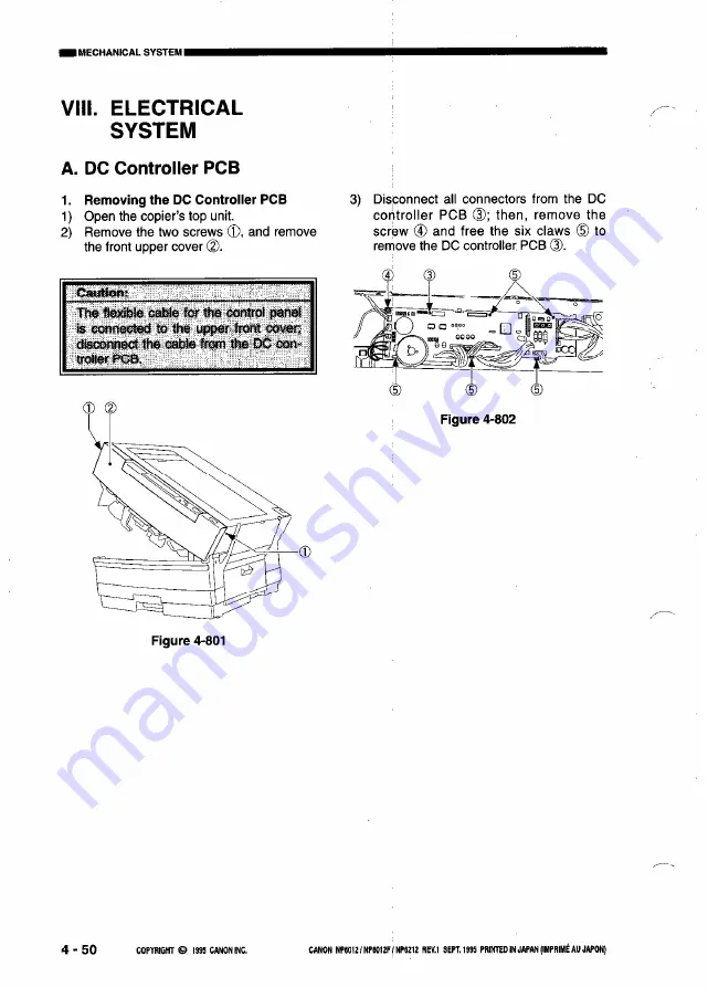 Canon NP6012F Service Manual Download Page 192