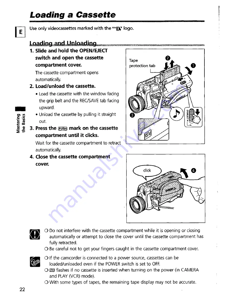 Canon opture 10 Скачать руководство пользователя страница 22