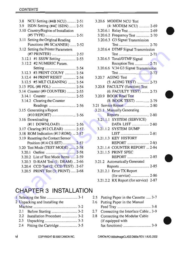 Canon PC1000s Service Manual Download Page 8