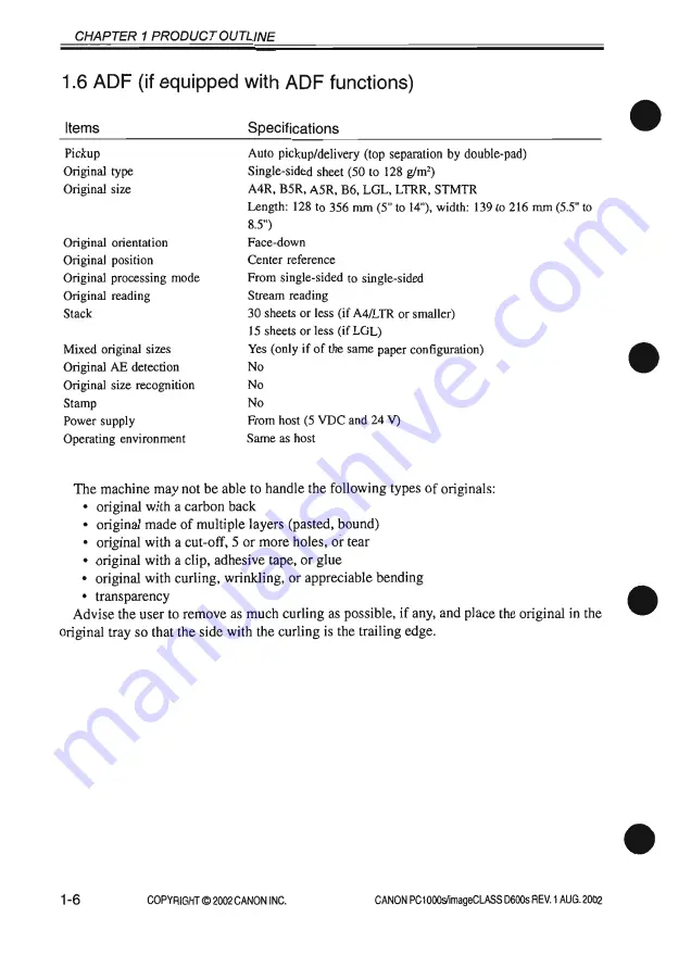 Canon PC1000s Скачать руководство пользователя страница 24