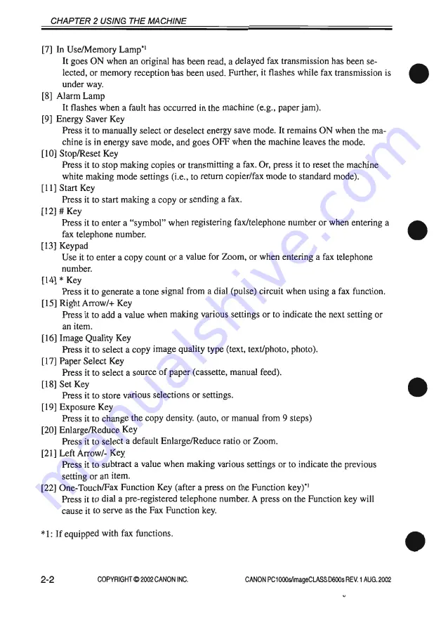 Canon PC1000s Service Manual Download Page 48