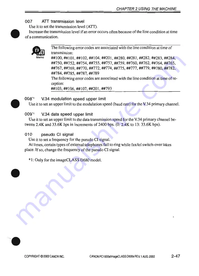 Canon PC1000s Service Manual Download Page 93