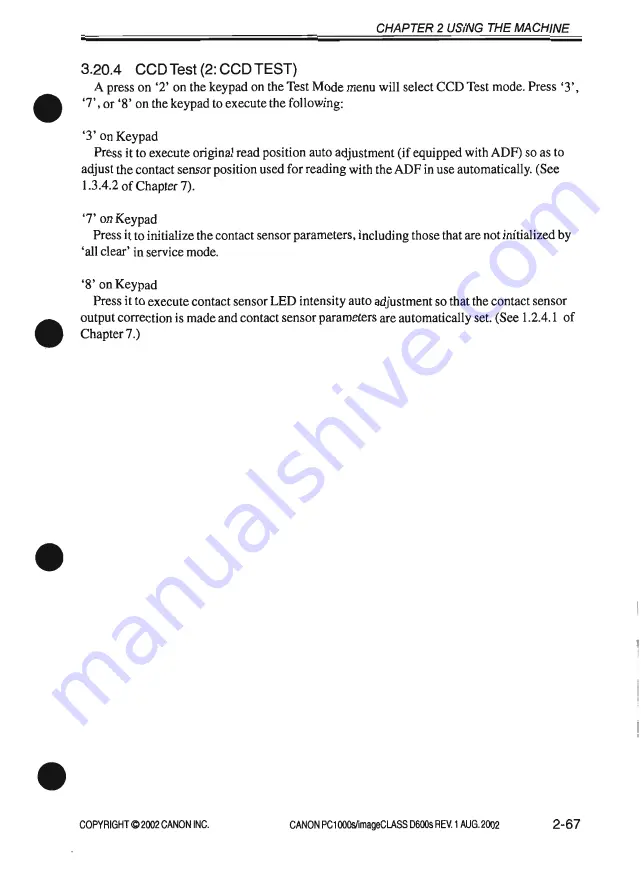 Canon PC1000s Service Manual Download Page 113