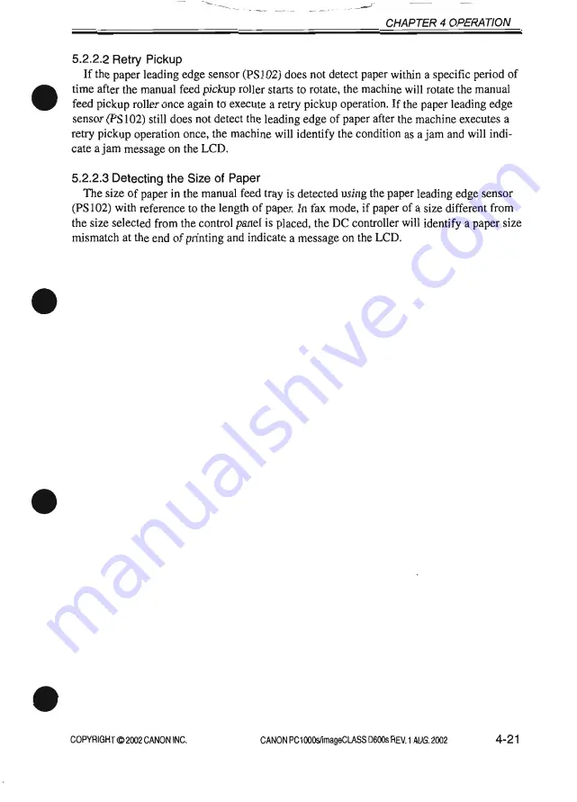 Canon PC1000s Service Manual Download Page 175