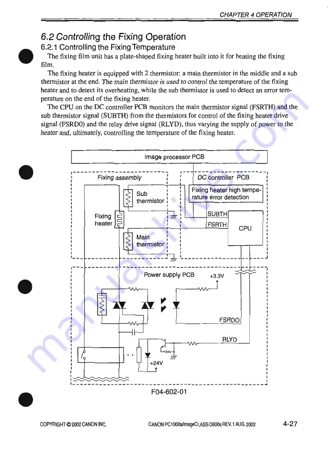 Canon PC1000s Service Manual Download Page 181