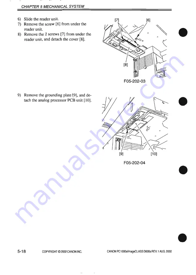 Canon PC1000s Service Manual Download Page 220