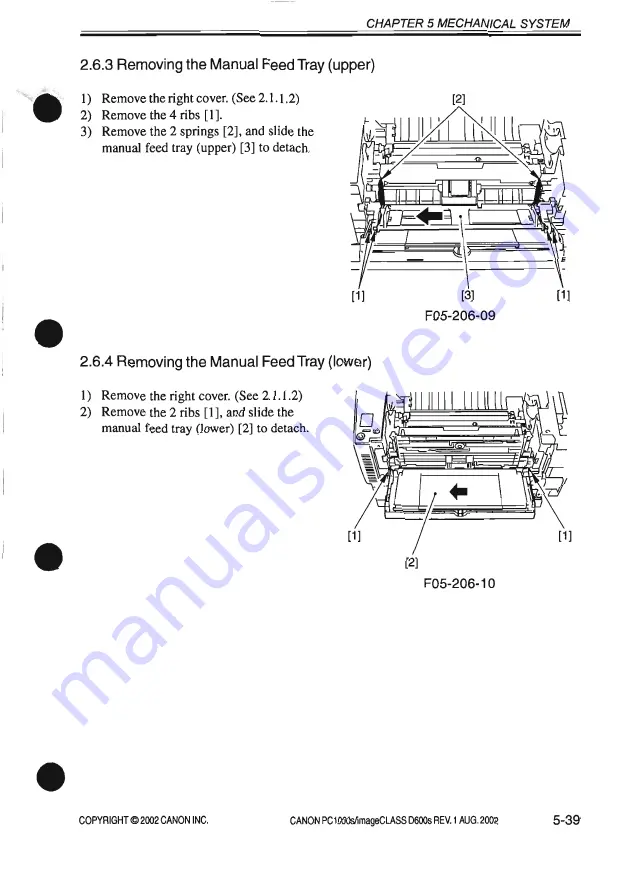 Canon PC1000s Service Manual Download Page 241