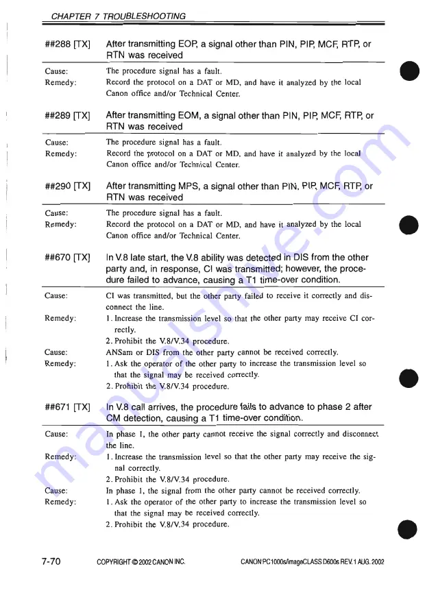 Canon PC1000s Service Manual Download Page 352