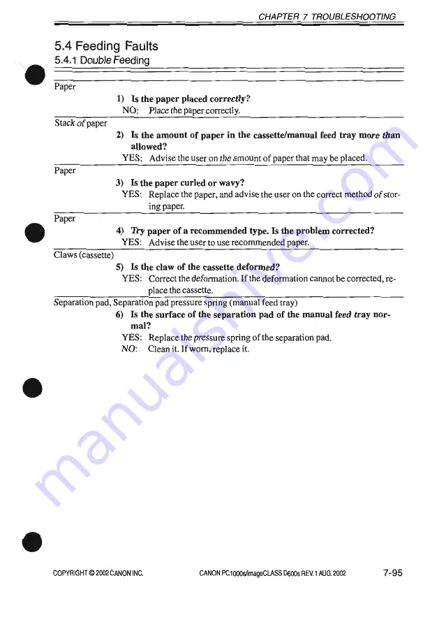 Canon PC1000s Service Manual Download Page 377