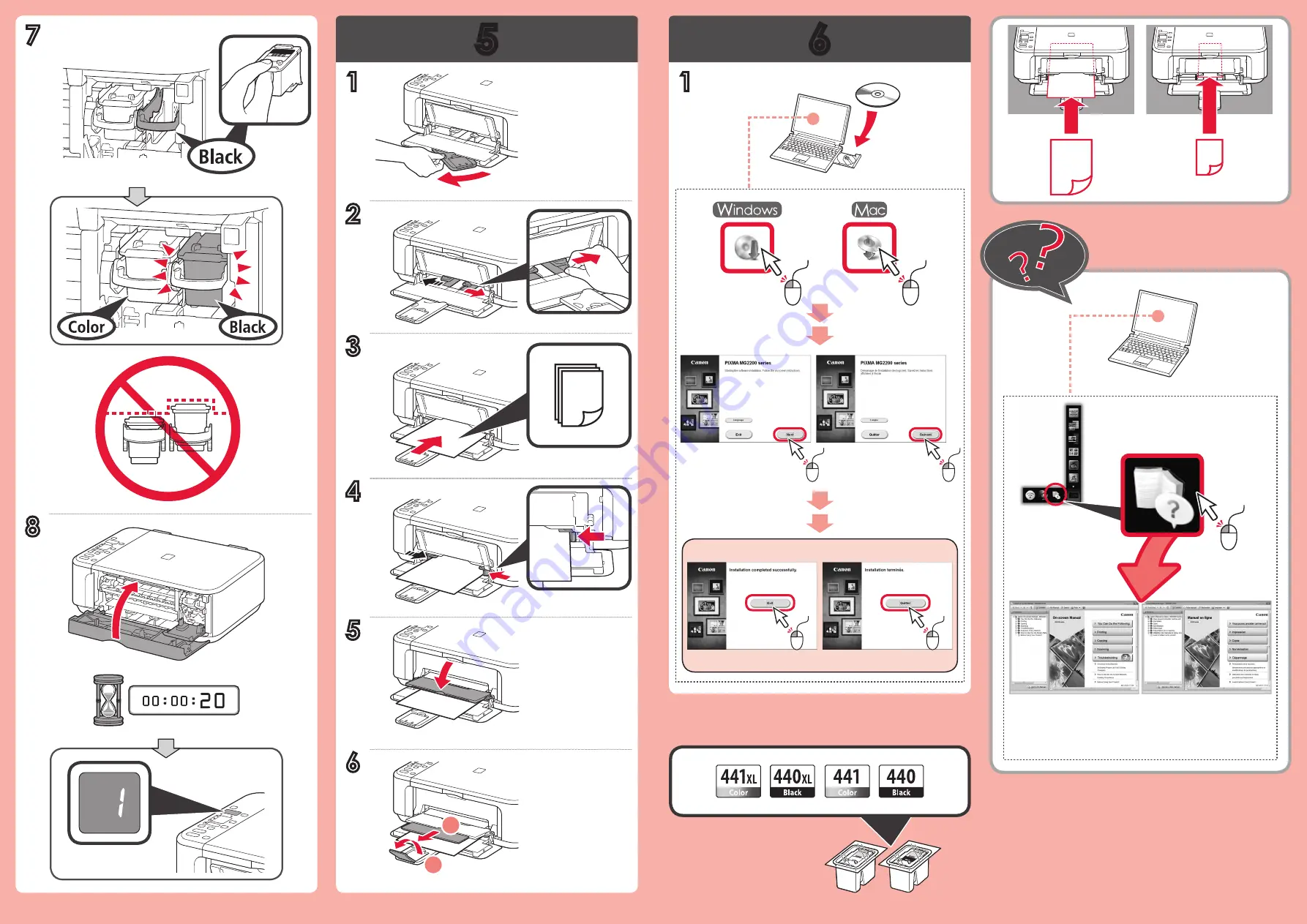 Canon Pixma MG2240 Series Instructions Download Page 2