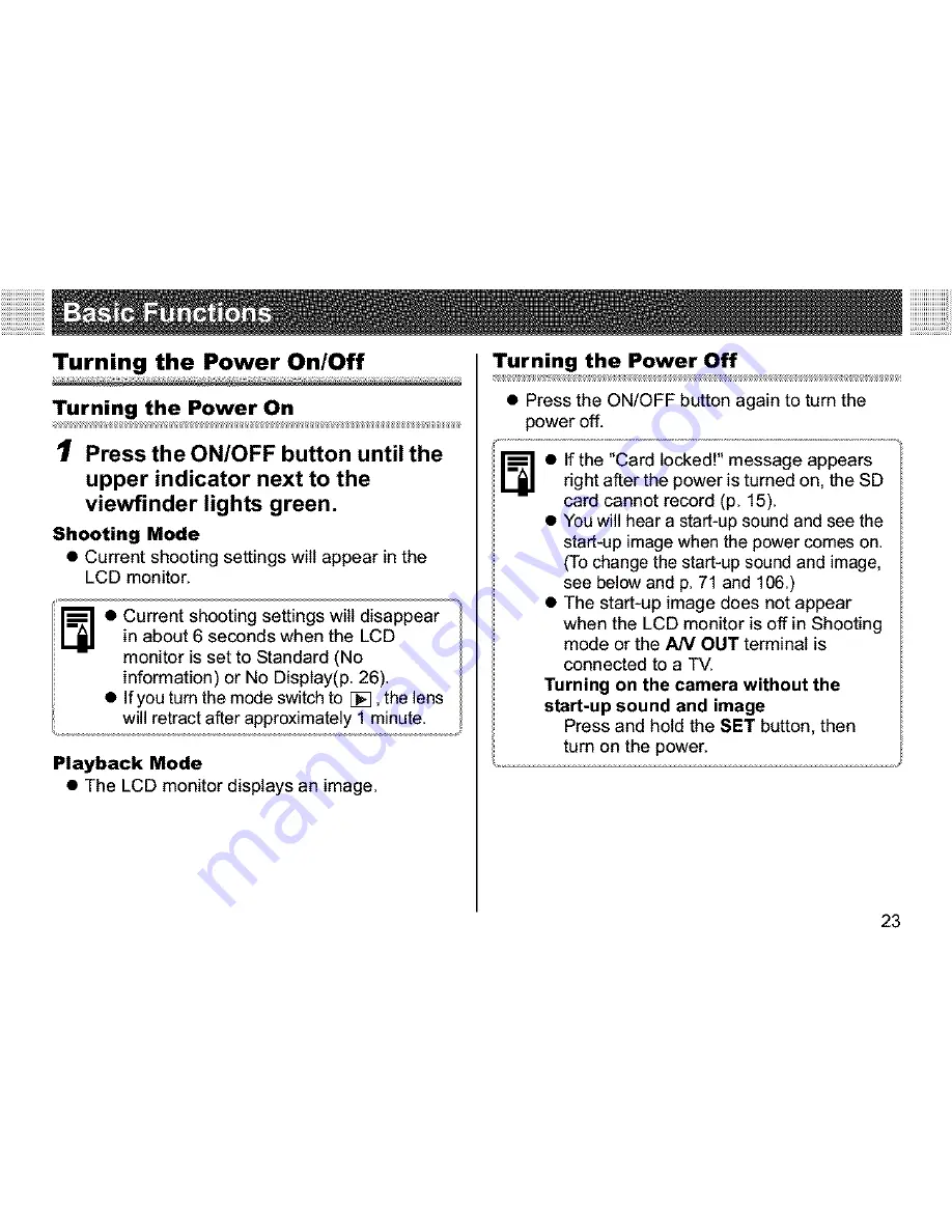 Canon PowerShot A400 User Manual Download Page 25