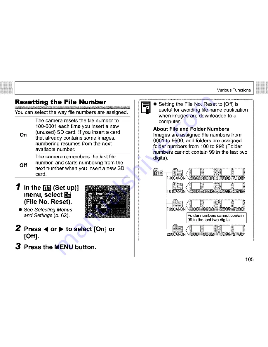 Canon PowerShot A400 User Manual Download Page 107