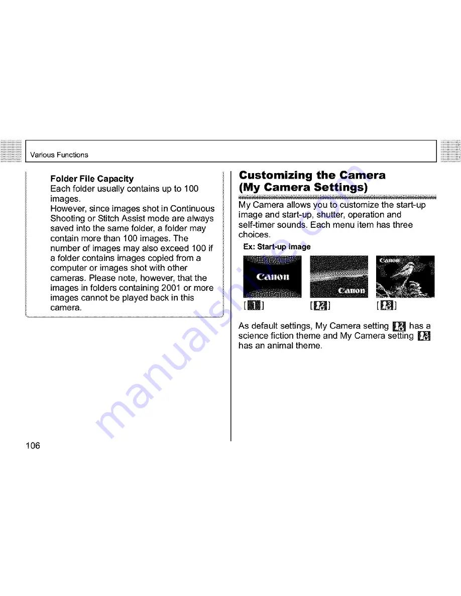 Canon PowerShot A400 User Manual Download Page 108