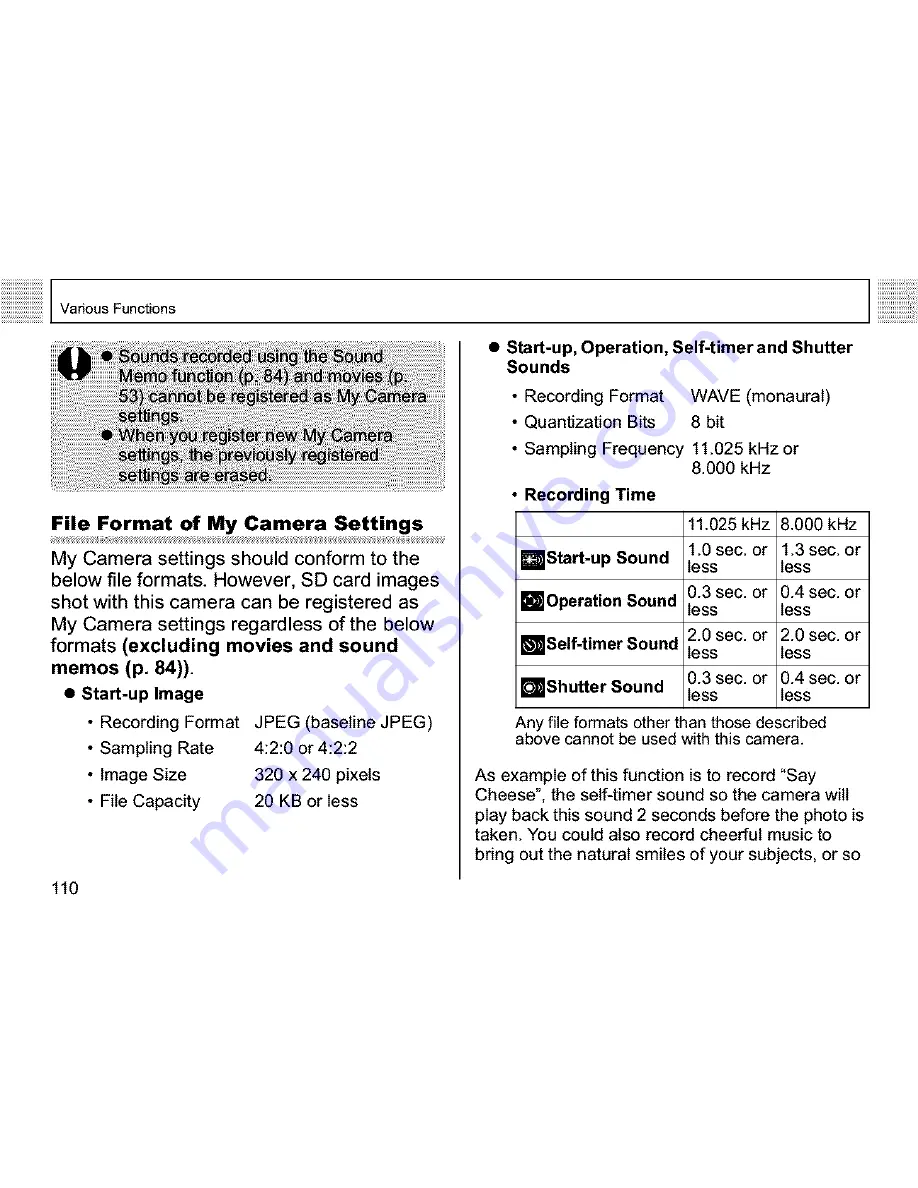 Canon PowerShot A400 User Manual Download Page 112