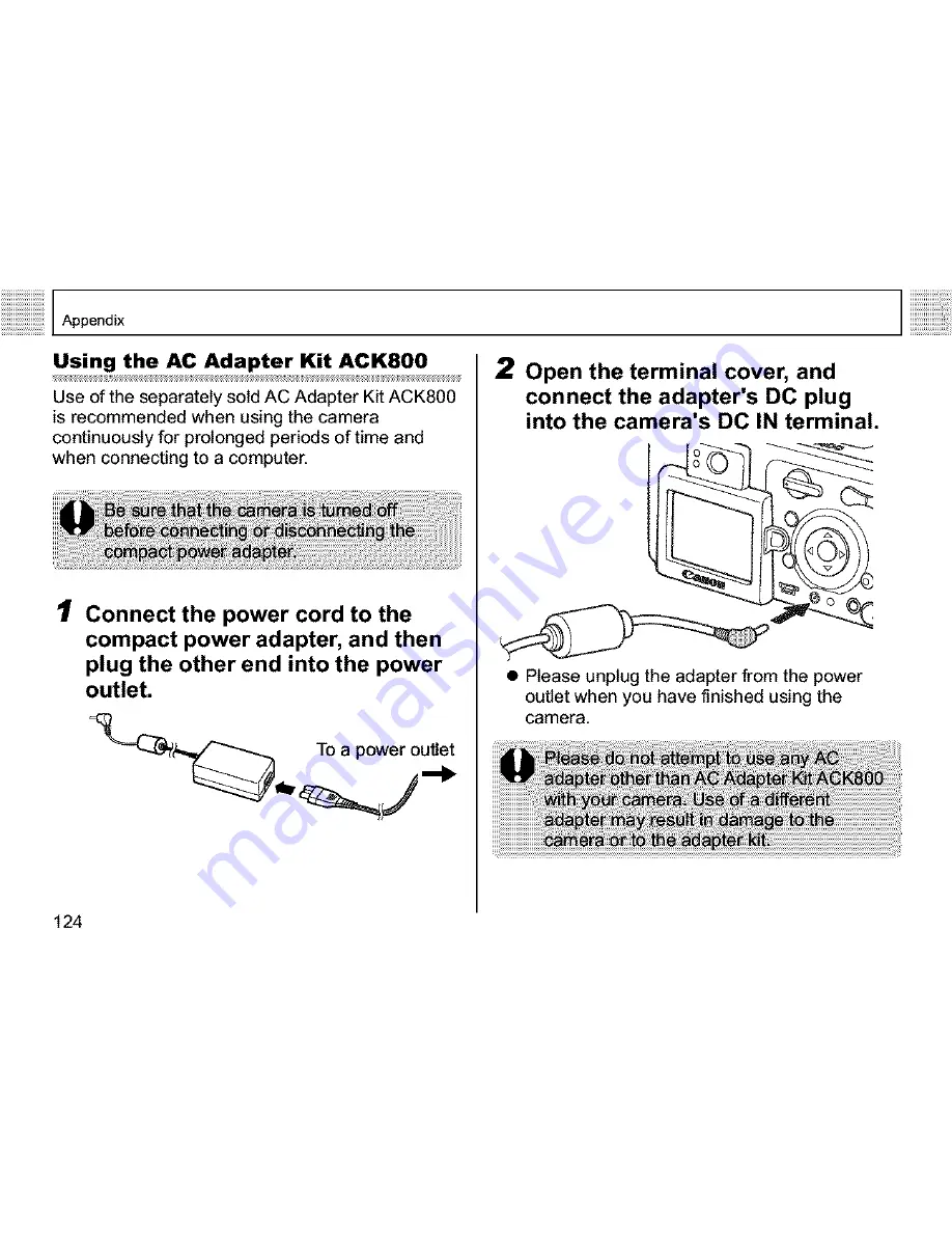 Canon PowerShot A400 User Manual Download Page 126