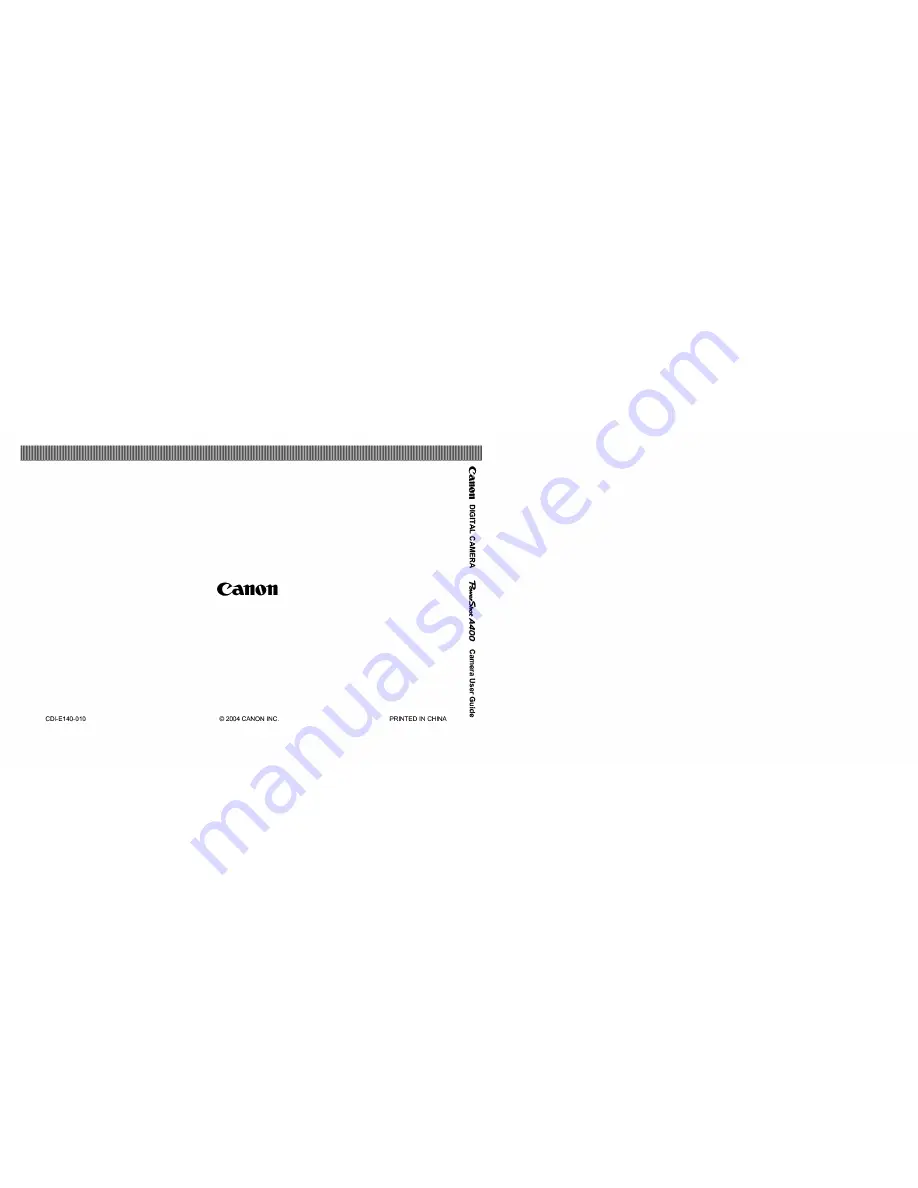 Canon PowerShot A400 User Manual Download Page 143