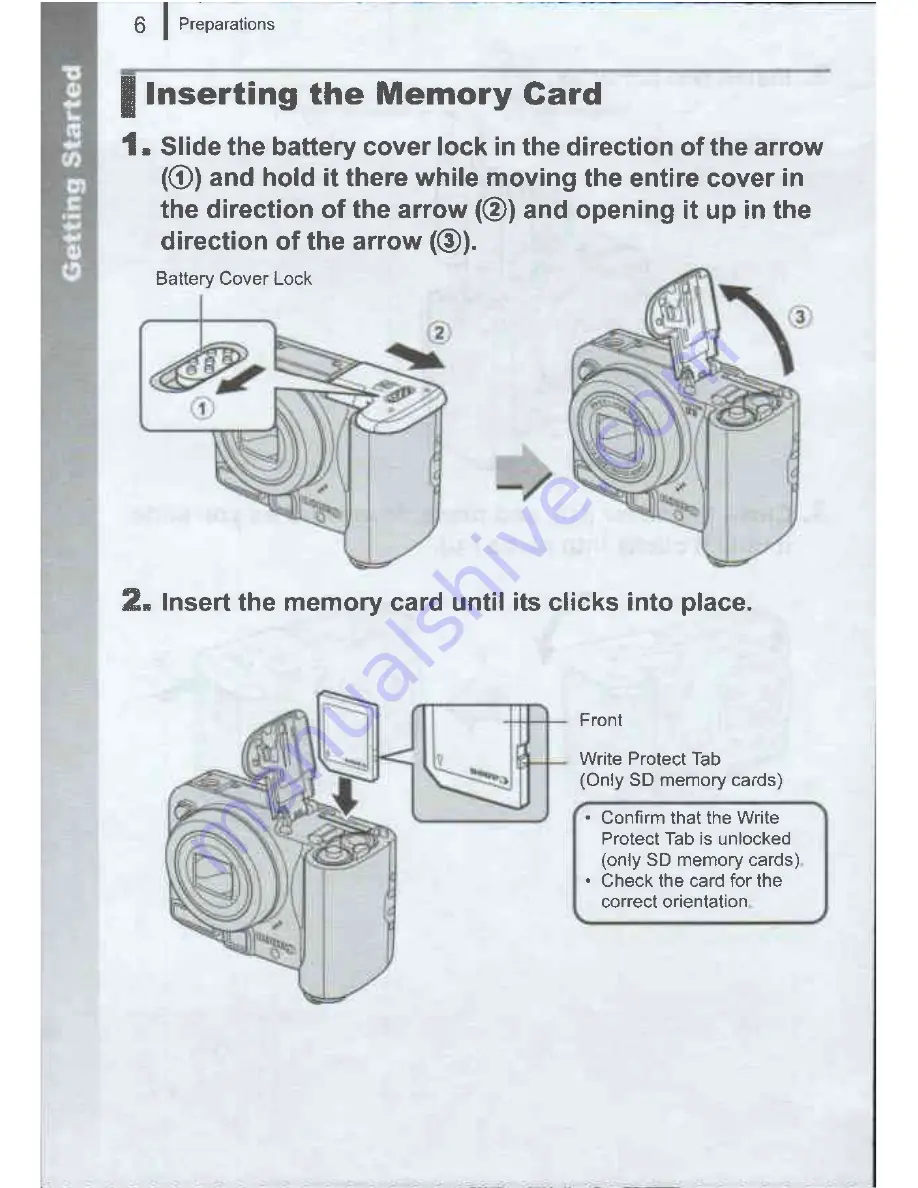 Canon PowerShot A720 IS Getting Started Manual Download Page 8