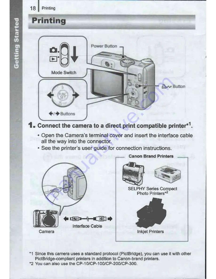 Canon PowerShot A720 IS Getting Started Manual Download Page 20