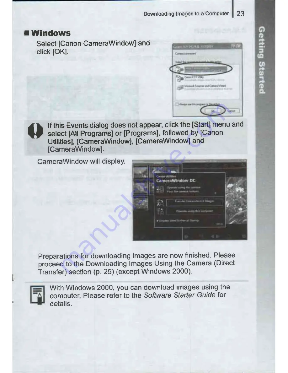 Canon PowerShot A720 IS Getting Started Manual Download Page 25