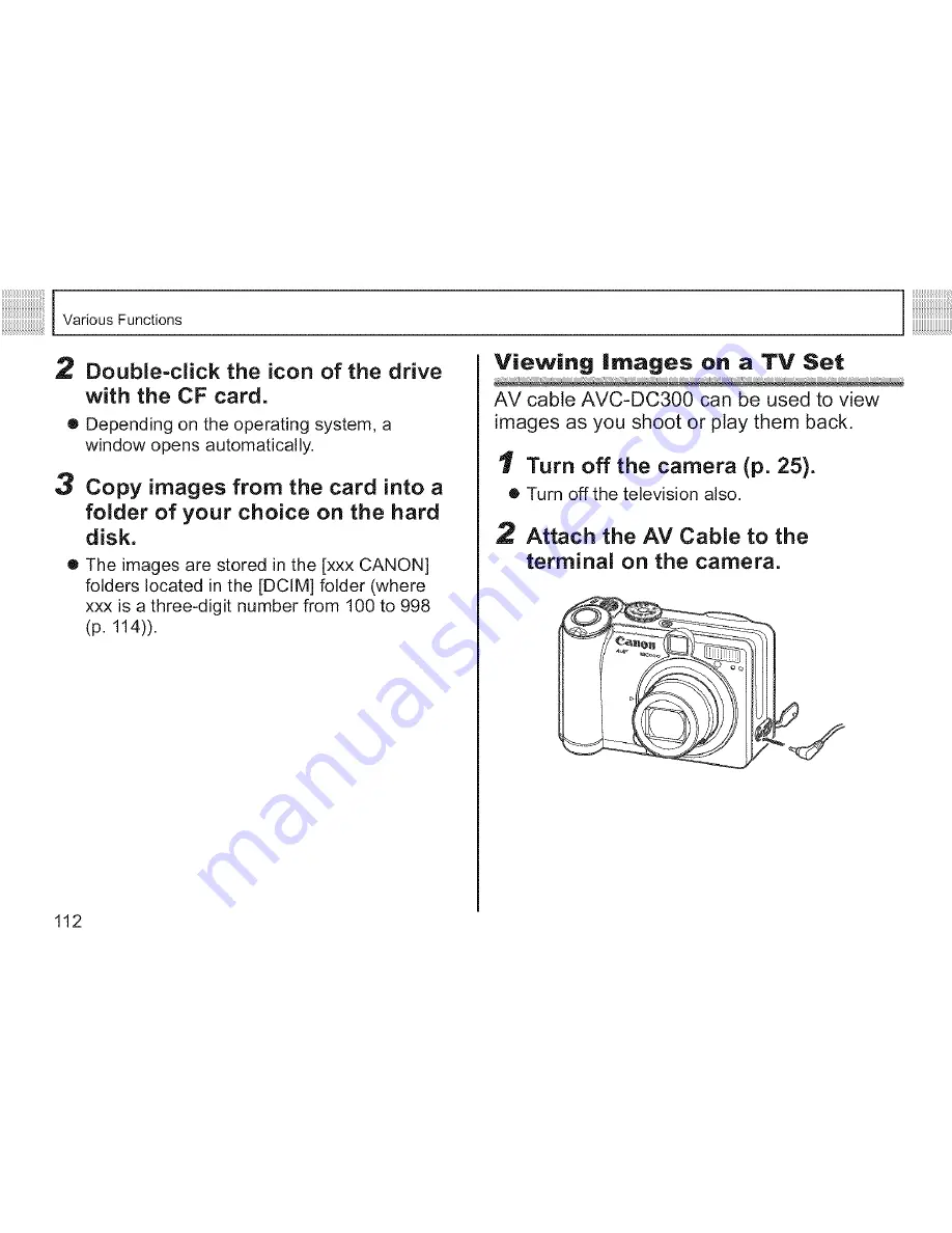 Canon POWERSHOT A75 Скачать руководство пользователя страница 114