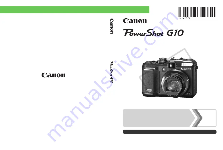 Canon Powershot G10 IS Скачать руководство пользователя страница 1