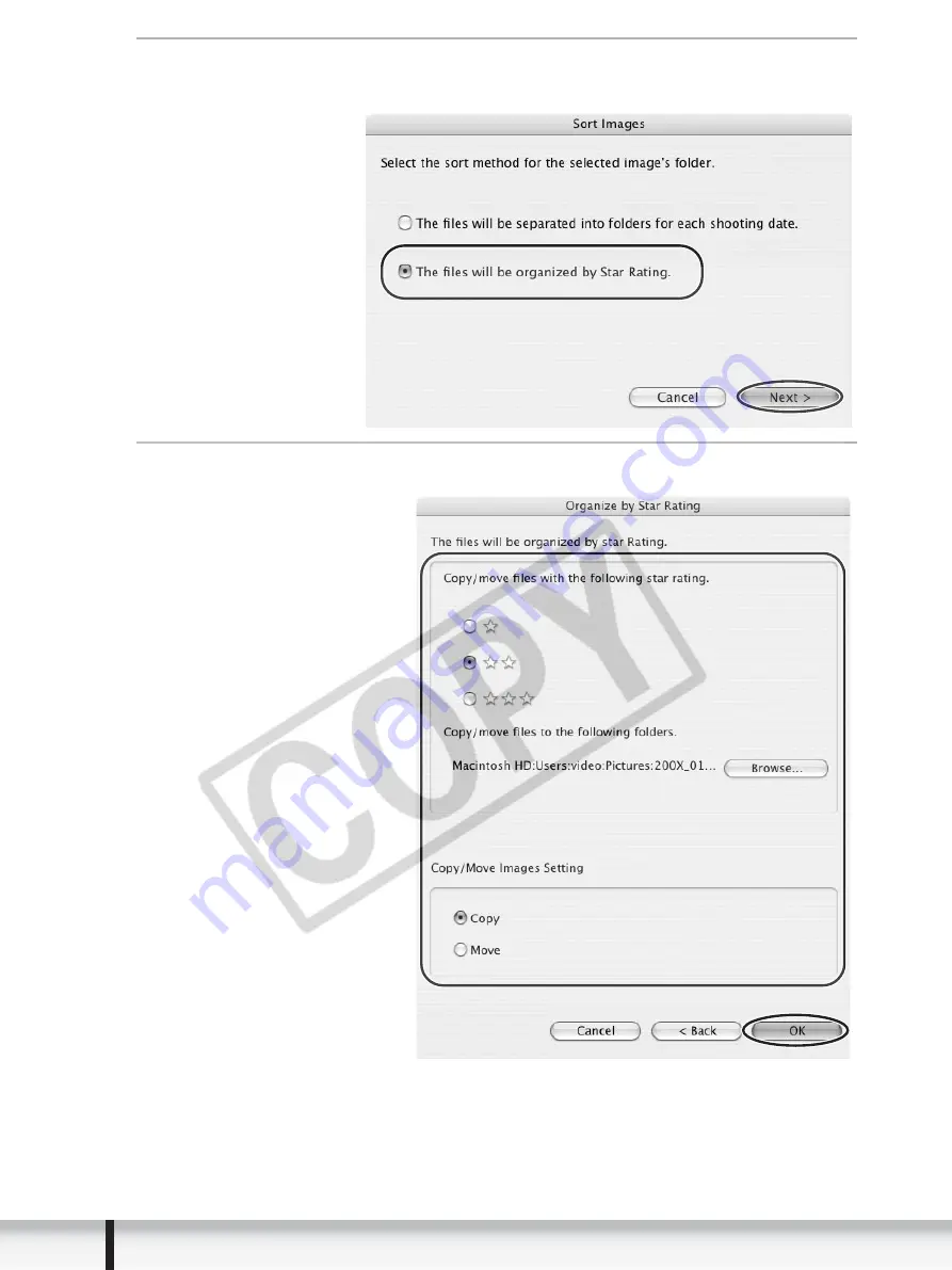 Canon PowerShot G3 Instruction Manual Download Page 54