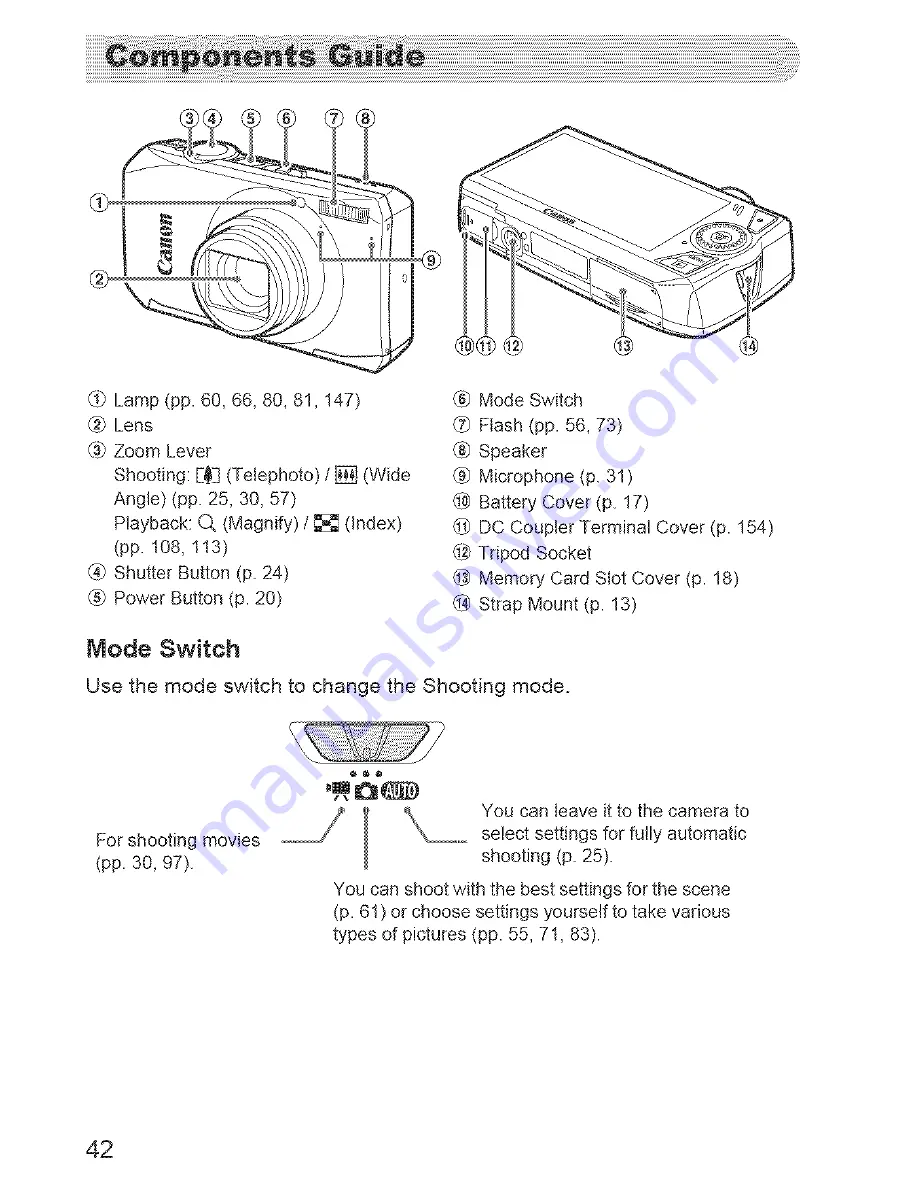 Canon POWERSHOT SD4500 IS Скачать руководство пользователя страница 42