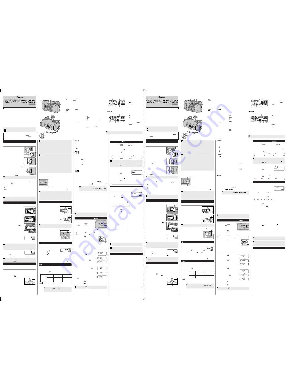 Canon Prima Super 130 Caption Instructions Download Page 2