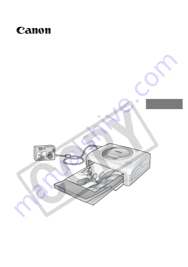 Canon Printing Using a Direct Camera/Printer Connection Guide Direct... Connection Manual Download Page 27