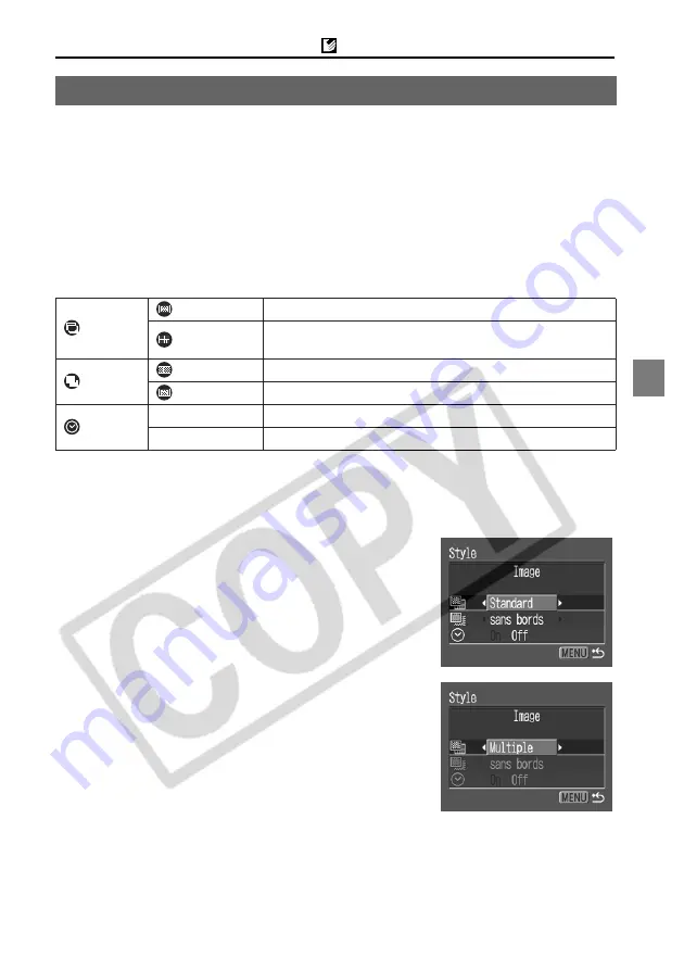 Canon Printing Using a Direct Camera/Printer Connection Guide Direct... Connection Manual Download Page 33