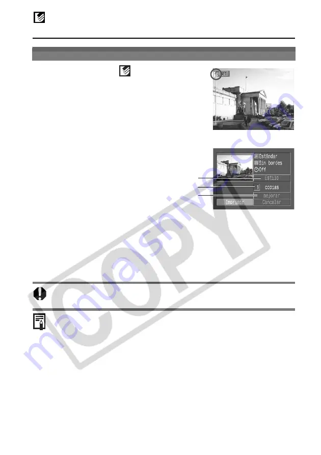 Canon Printing Using a Direct Camera/Printer Connection Guide Direct... Connection Manual Download Page 56