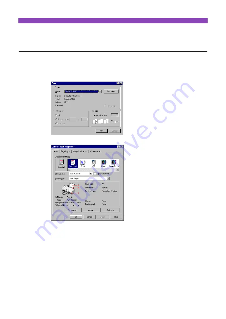 Canon S4500 - BJC Color Inkjet Printer Скачать руководство пользователя страница 37