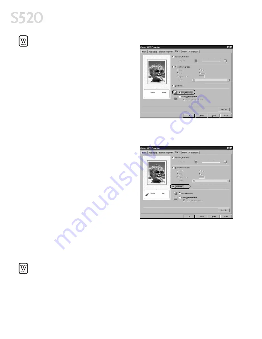 Canon S520 Quick Start Manual Download Page 16