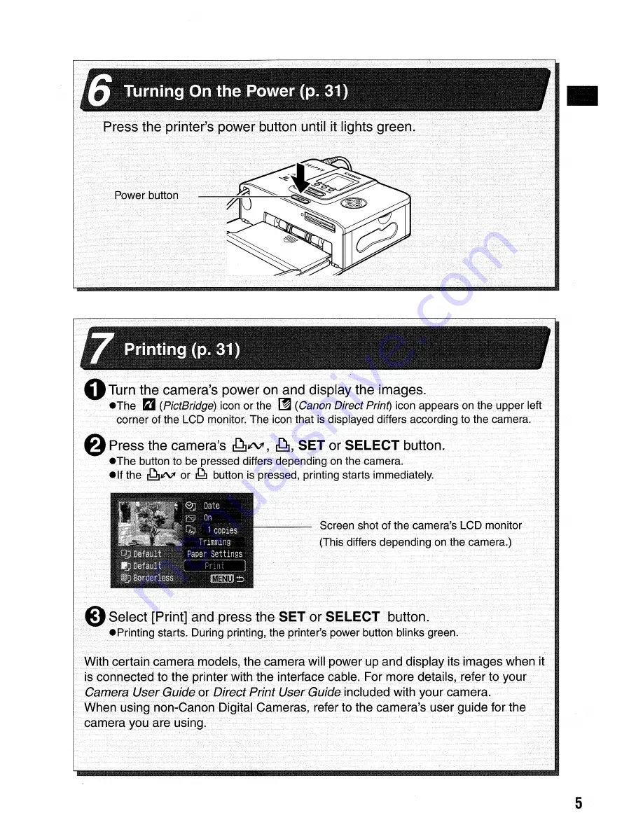 Canon Selphy CP710 User Manual Download Page 7