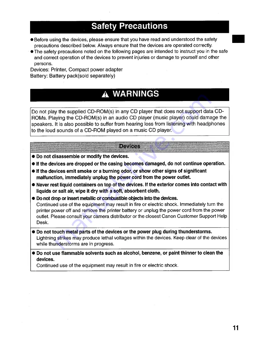 Canon Selphy CP710 User Manual Download Page 13