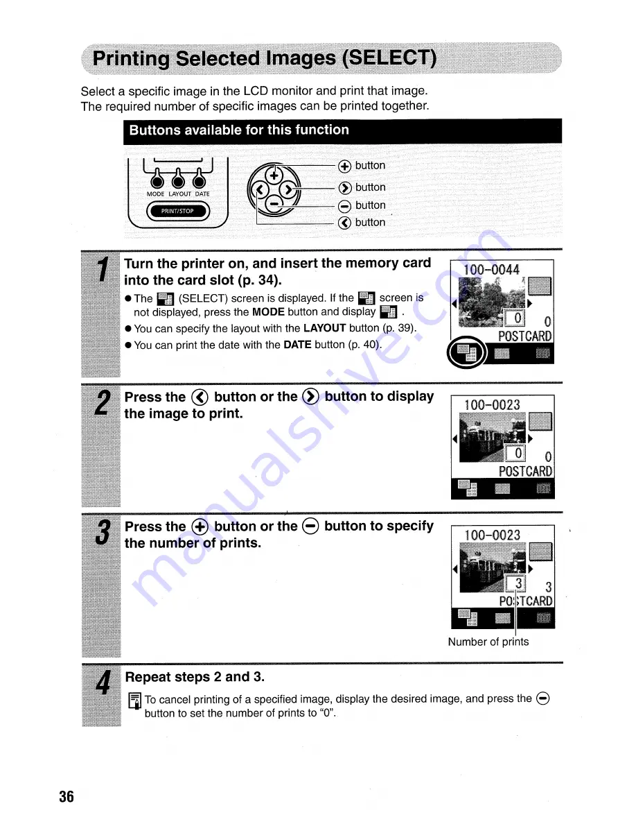 Canon Selphy CP710 User Manual Download Page 38