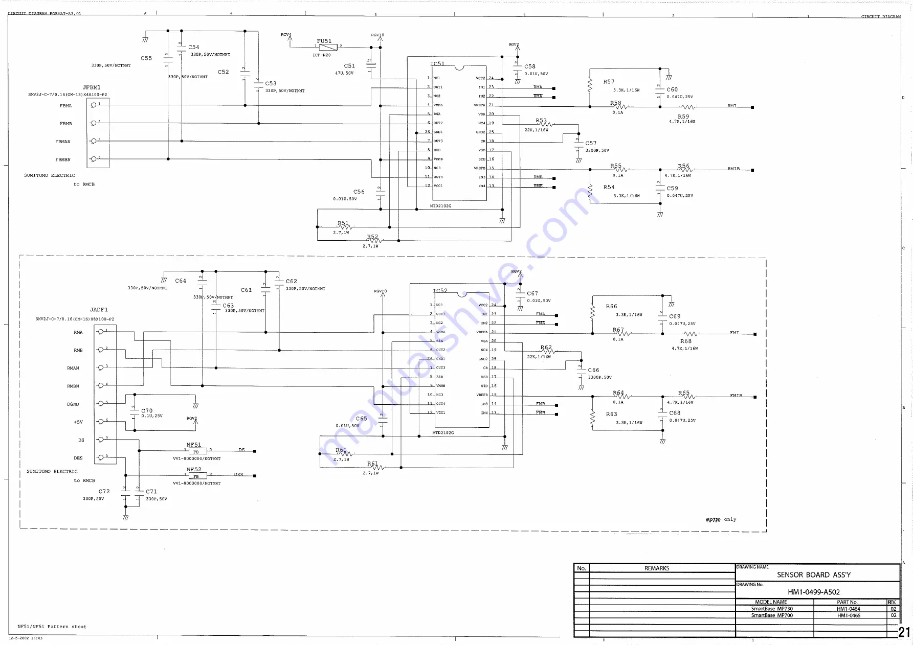 Canon Smart Base MP730 Circuit Diagrams Download Page 27