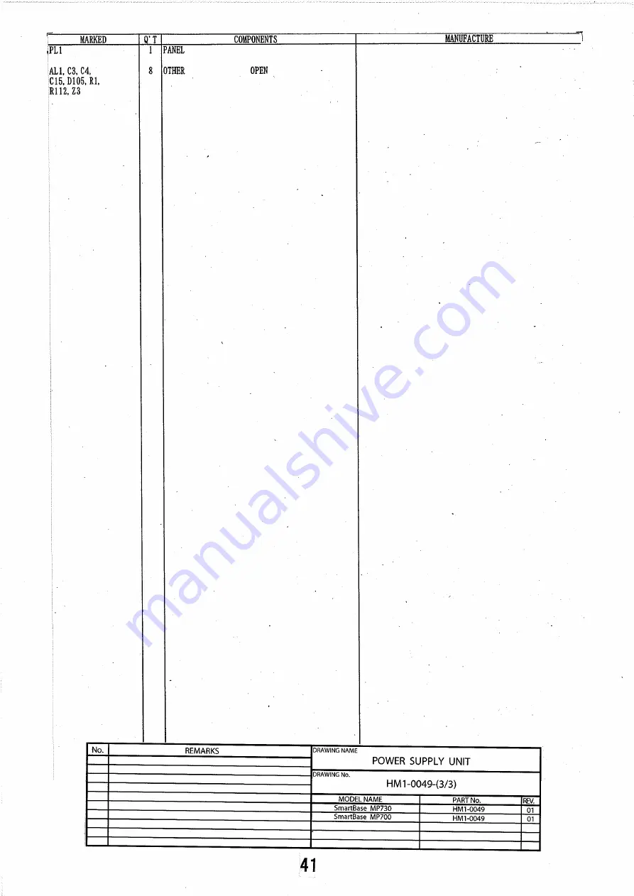 Canon Smart Base MP730 Circuit Diagrams Download Page 47