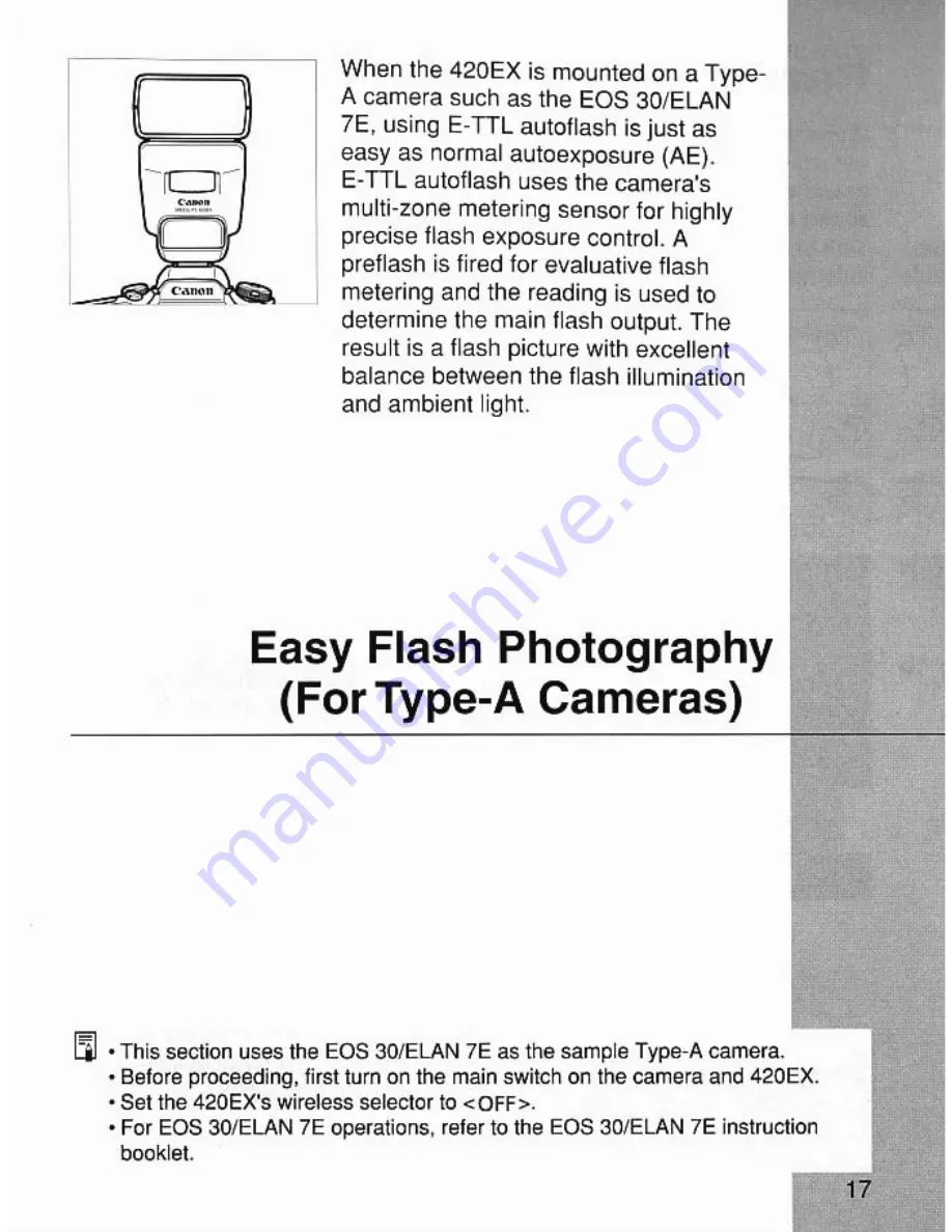 Canon Speedlite 420EX Instruction Manual Download Page 17