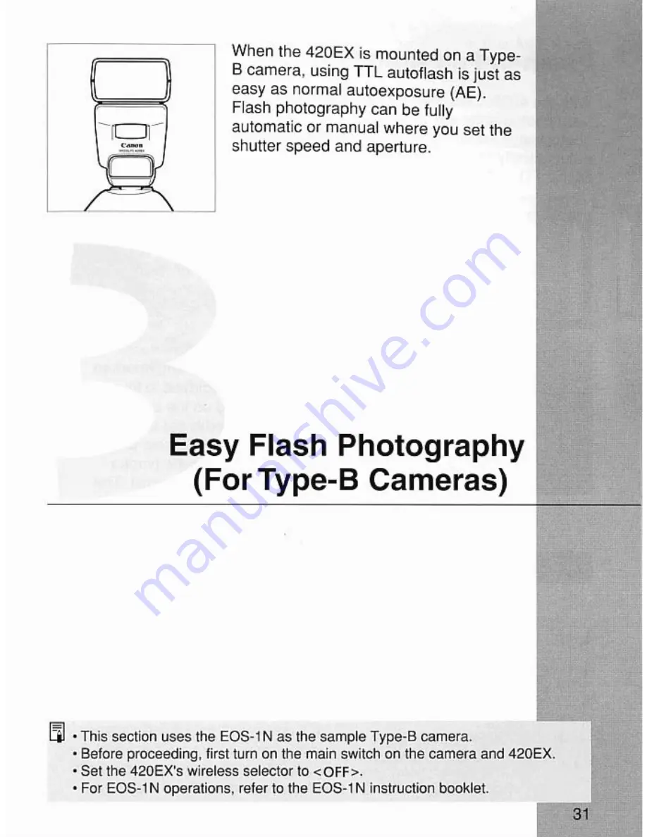 Canon Speedlite 420EX Instruction Manual Download Page 31