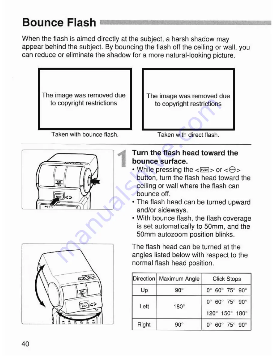 Canon Speedlite 420EX Instruction Manual Download Page 40