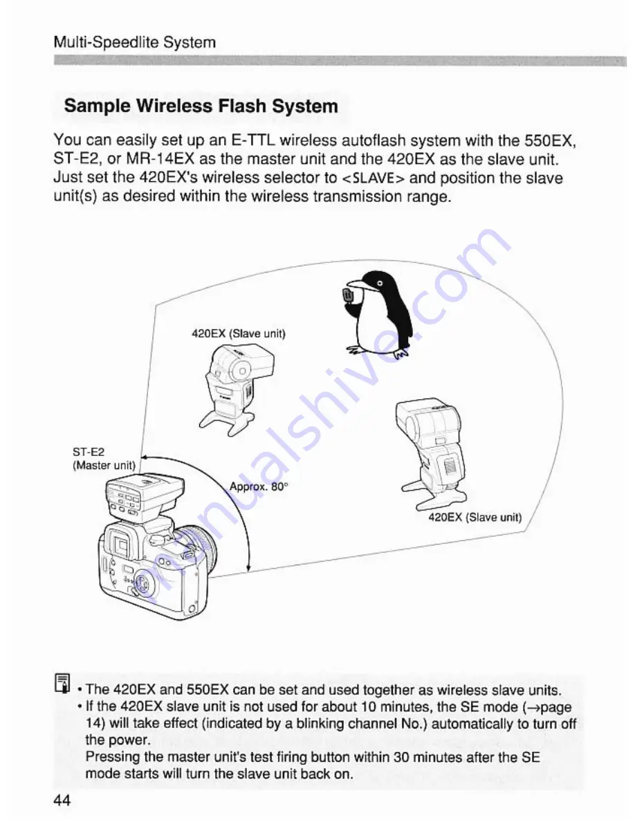 Canon Speedlite 420EX Instruction Manual Download Page 44